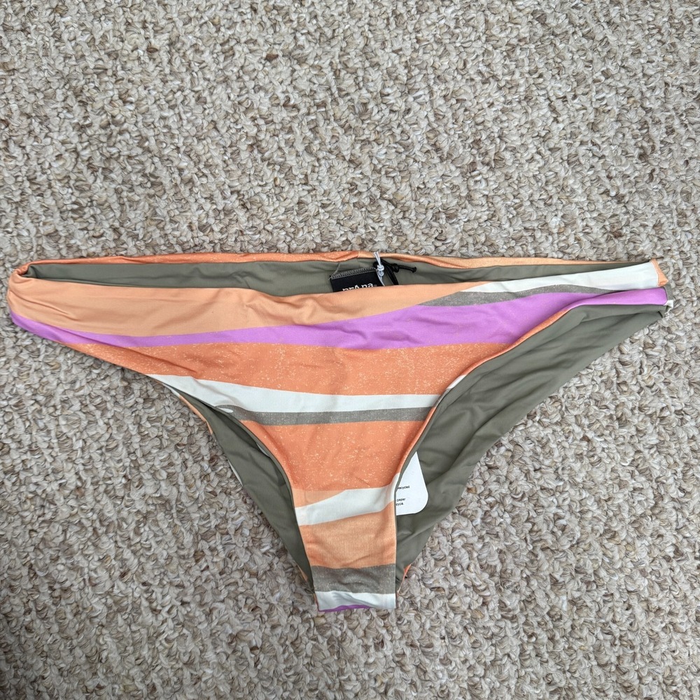 prAna Women L Gemma Reversible Swim Bottom Waves NWT‎ MSRP$60